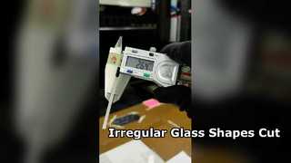 অনিয়মিত আকারের জন্য 3 মিমি নীলকান্তমণি গ্লাস লেজার কাটিং