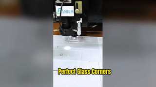 2 মিমি অতি সাদা গ্লাস লেজার কাটিয়া বৃত্তাকার বর্গাকার কোণ