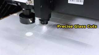 1 মিমি একক-পার্শ্বযুক্ত ফ্রস্টেড ফিল্ম সাদা গ্লাস কাটিয়া বৃত্তাকার