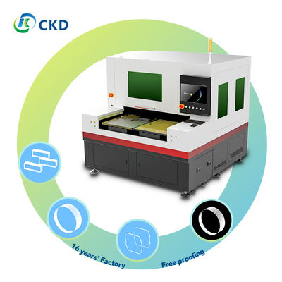 150W Vibration Reducing Ultra Clear Glass Laser Cutting Machine With RFC02 Water Cooling